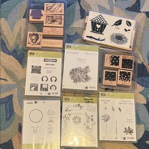 Stampin' Up! Crafting Stamp Sets lot of 8